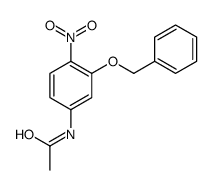 N-(4-nitro-3-phenylmethoxyphenyl)acetamide结构式