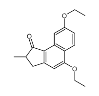 5,8-diethoxy-2-methyl-2,3-dihydrocyclopenta[a]naphthalen-1-one Structure