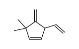 5-ethenyl-3,3-dimethyl-4-methylidenecyclopentene Structure