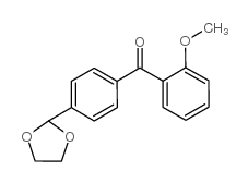4'-(1,3-DIOXOLAN-2-YL)-2-METHOXYBENZOPHENONE结构式