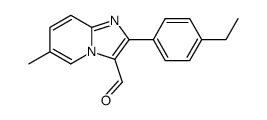 2-(4-ethylphenyl)-6-methylimidazo[1,2-a]pyridine-3-carbaldehyde结构式