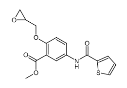 2-Oxiranylmethoxy-5-[(thiophene-2-carbonyl)-amino]-benzoic acid methyl ester Structure