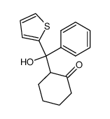 Cyclohexanone,2-(hydroxyphenyl-2-thienylmethyl)- Structure