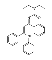 3-(3-anilino-1,3-diphenylprop-2-enylidene)-1,1-diethylurea Structure