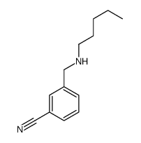 3-[(pentylamino)methyl]benzonitrile Structure