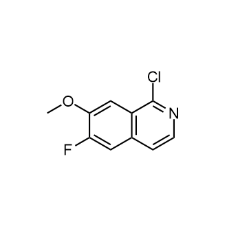 1-Chloro-6-fluoro-7-methoxyisoquinoline Structure