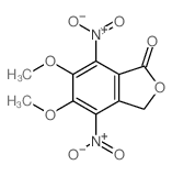 1(3H)-Isobenzofuranone,5,6-dimethoxy-4,7-dinitro-结构式