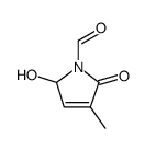 1H-Pyrrole-1-carboxaldehyde, 2,5-dihydro-5-hydroxy-3-methyl-2-oxo- (9CI) structure