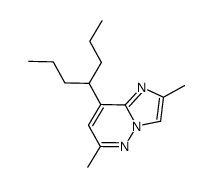 2,6-dimethyl-8-(1-propyl-butyl)-imidazo[1,2-b]pyridazine Structure