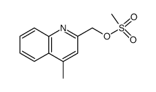 methanesulfonic acid (4-methylquinolin-2-yl)methyl ester Structure