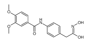 N-[4-[2-(hydroxyamino)-2-oxoethyl]phenyl]-3,4-dimethoxybenzamide结构式