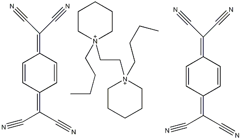 (四氰代二甲基苯醌)2.(N,N´-丁基)吡啶并乙烯结构式