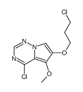 4-chloro-6-(3-chloropropoxy)-5-methoxypyrrolo[2,1-f][1,2,4]triazine Structure