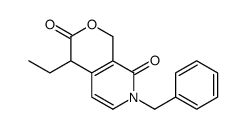 7-benzyl-4-ethyl-1,4-dihydropyrano[3,4-c]pyridine-3,8-dione结构式