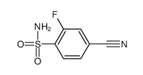 4-cyano-2-fluorobenzenesulfonamide structure