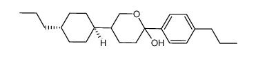 5-(4-Propyl-cyclohexyl)-2-(4-propyl-phenyl)-tetrahydro-pyran-2-ol结构式