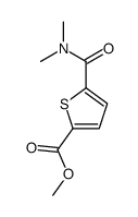 methyl 5-(dimethylcarbamoyl)thiophene-2-carboxylate结构式