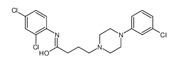 4-[4-(3-chlorophenyl)piperazin-1-yl]-N-(2,4-dichlorophenyl)butanamide结构式