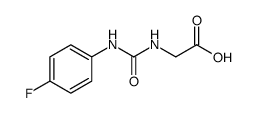 Glycine, N-[[(4-fluorophenyl)amino]carbonyl] Structure