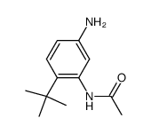 N-(5-amino-2-tert-butyl-phenyl)-acetamide结构式