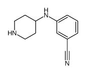3-(piperidin-4-ylamino)benzonitrile结构式