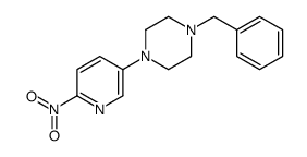 1-Benzyl-4-(6-nitro-3-pyridinyl)piperazine Structure