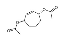 meso-2-cycloheptene-1,4-diyl diacetate Structure
