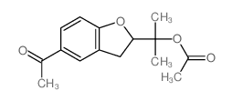 2-(5-acetyl-2,3-dihydrobenzofuran-2-yl)propan-2-yl acetate结构式
