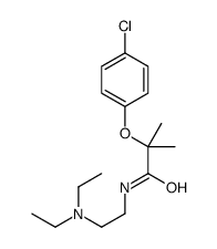 2-(4-chlorophenoxy)-N-[2-(diethylamino)ethyl]-2-methylpropanamide结构式