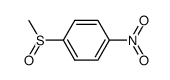 methyl p-nitrophenyl sulfoxide Structure