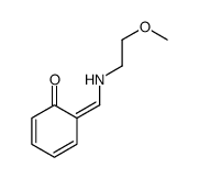 6-[(2-methoxyethylamino)methylidene]cyclohexa-2,4-dien-1-one Structure