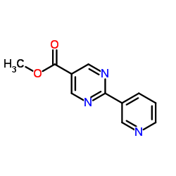 Methyl 2-(3-pyridinyl)-5-pyrimidinecarboxylate Structure