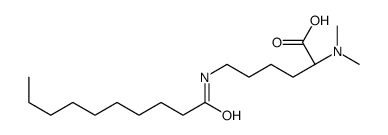 N2,N2-dimethyl-N6-(1-oxodecyl)-L-lysine structure