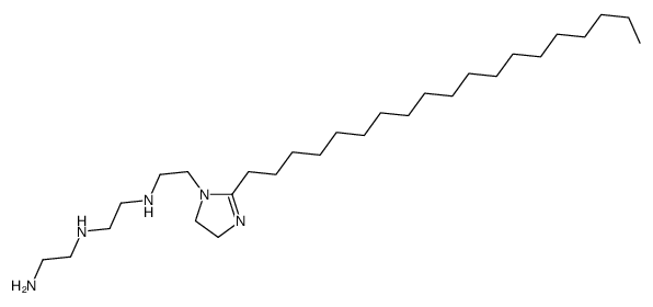 N-(2-aminoethyl)-N'-[2-(4,5-dihydro-2-nonadecyl-1H-imidazol-1-yl)ethyl]ethylenediamine结构式