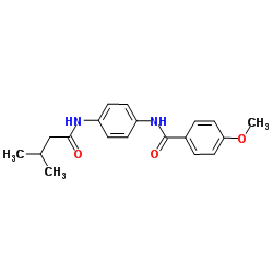 4-Methoxy-N-{4-[(3-methylbutanoyl)amino]phenyl}benzamide Structure