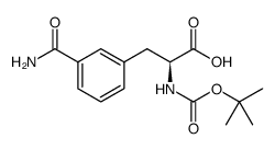 (2S)-3-(3-carbamoylphenyl)-2-[(2-methylpropan-2-yl)oxycarbonylamino]propanoic acid picture