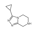 3-Cyclopropyl-5,6,7,8-tetrahydro-[1,2,4]triazolo[4,3-a]pyrazine Structure