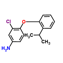 3-Chloro-4-(2-isopropylphenoxy)aniline结构式