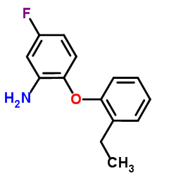 2-(2-Ethylphenoxy)-5-fluoroaniline结构式