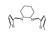 (R,S)-1,2-(5-methyl-thiophene-2-CH=N)2-cyclohexane结构式