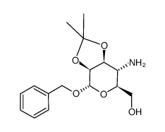 benzyl 4-amino-4-deoxy-2,3-O-isopropylidene-α-D-mannopyranoside Structure