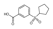 3-(cyclopentylsulfonyl)benzoic acid Structure