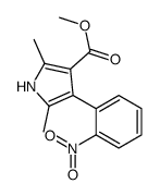 1H-Pyrrole-3-carboxylicacid,2,5-dimethyl-4-(2-nitrophenyl)-,methylester(9CI)结构式