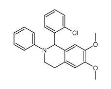 1-(2-chlorophenyl)-6,7-dimethoxy-2-phenyl-3,4-dihydro-1H-isoquinoline Structure