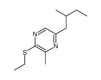 2-ethylsulfanyl-3-methyl-5-(2-methylbutyl)pyrazine结构式