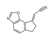 (6,7-dihydro-8H-indeno[5,4-d][1,3]oxazol-8-ylidene)acetonitrile结构式