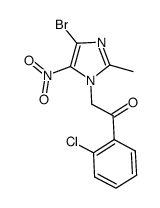 4-bromo-1-(2-chlorophenacyl)-2-methyl-5-nitroimidazole结构式