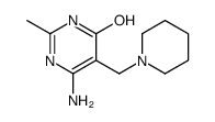 6-amino-2-methyl-5-(piperidin-1-ylmethyl)-1H-pyrimidin-4-one Structure