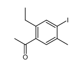 1-(2-ethyl-4-iodo-5-methyl-phenyl)-ethanone结构式