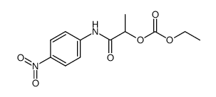 2-ethoxycarbonyloxy-propionic acid-(4-nitro-anilide) Structure